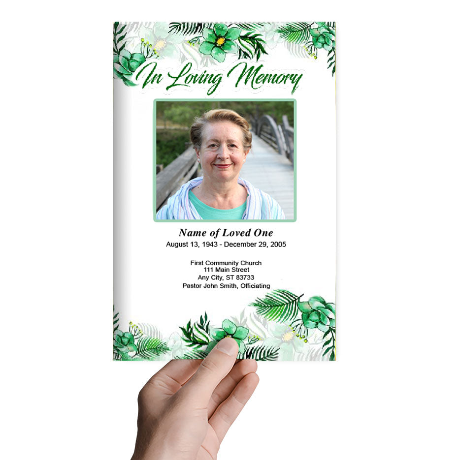 Annabella Funeral Program Template