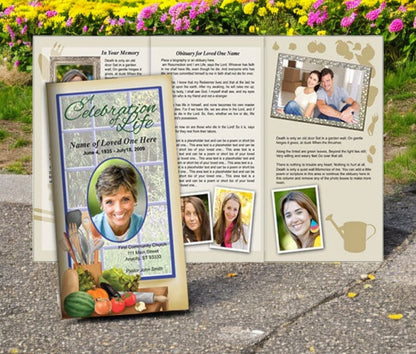 Chef TriFold Funeral Brochure Template