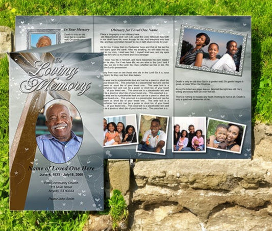 Eternal TriFold Funeral Brochure Template