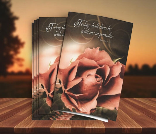 In Paradise Funeral Program Paper (Pack of 25)