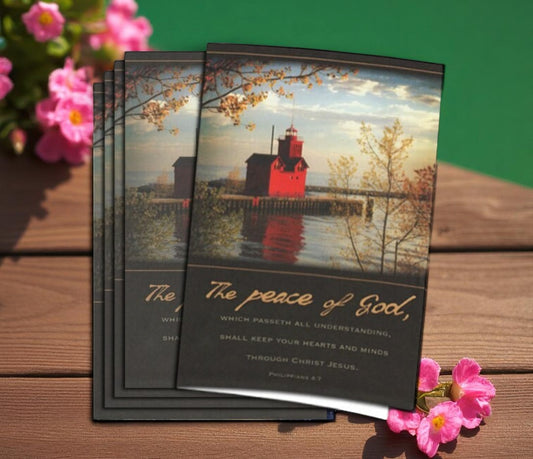 Peace of God Funeral Program Paper (Pack of 25)