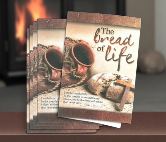 Bread of Life Funeral Program Paper (Pack of 25)