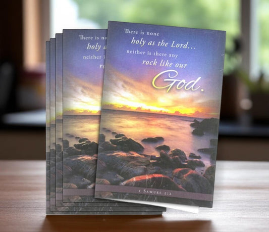 Rock of Ages Funeral Program Paper (Pack of 25)