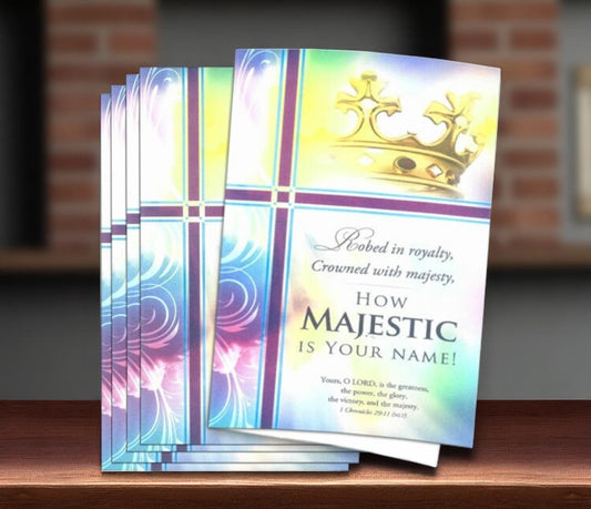 Royalty Funeral Program Paper (Pack of 25)