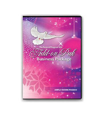 Add-On Funeral Program Template Software Accessory Pak