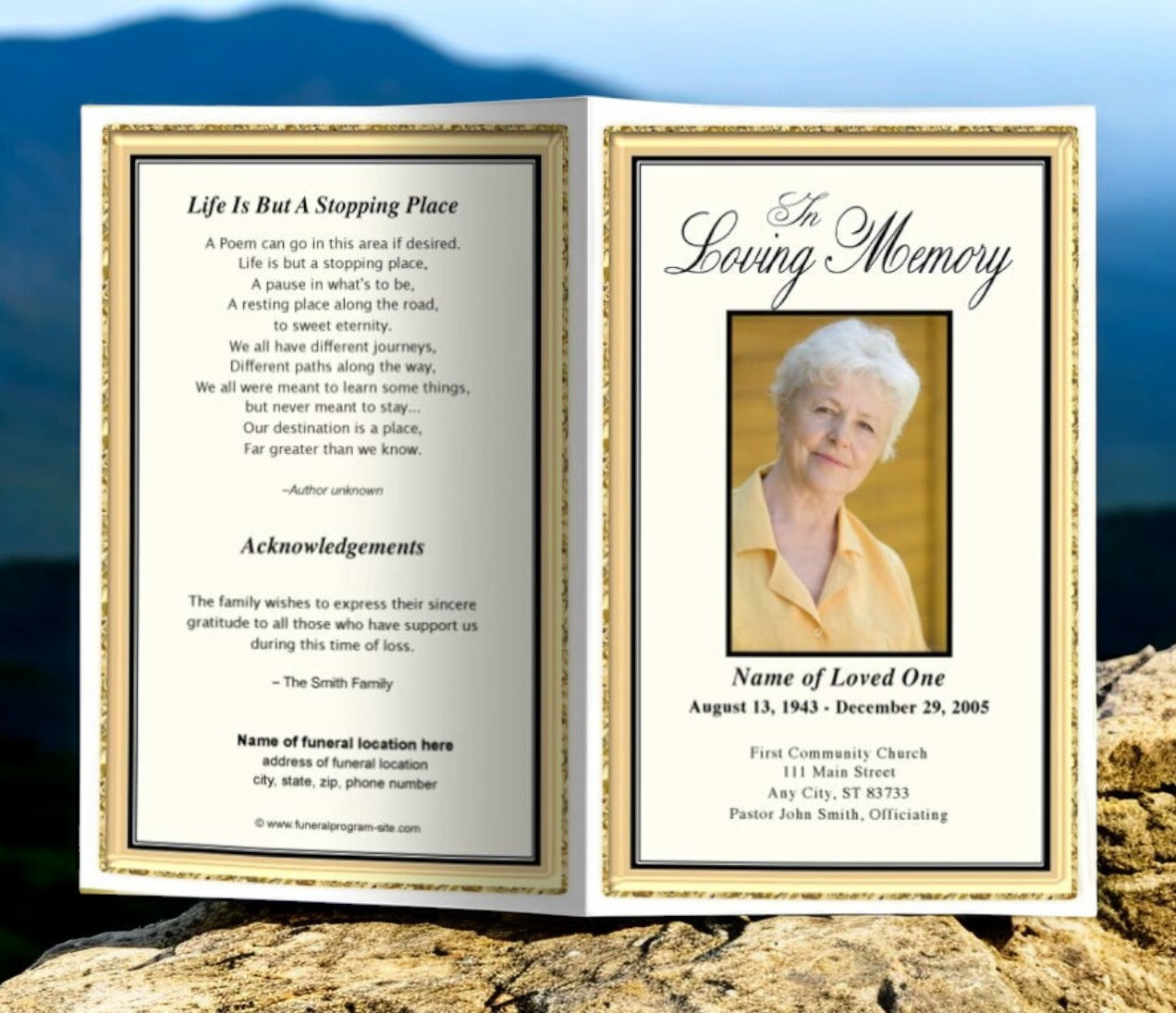 Funeral Examples Funeral Pamphlets | Funeral Pamphlet Templates – Funeral Program-Site ...