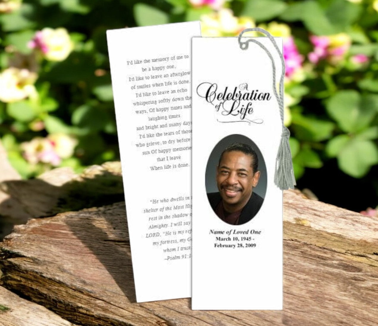 Classic Memorial Bookmark Template – Funeral Program-Site Funeral ...