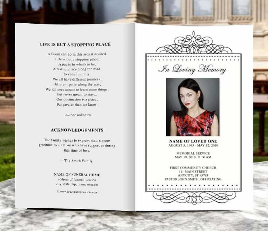 Funeral Pamphlets | Funeral Pamphlet Templates – Funeral Program-Site ...
