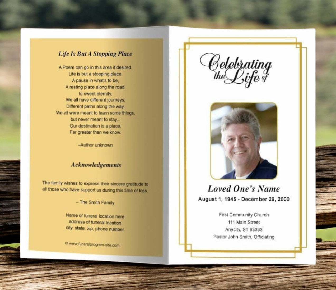 Sample Program For Funeral Windsor Funeral Program Template | DIY Funeral Programs – Funeral ...