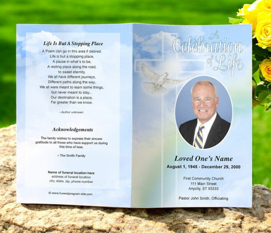 Salvation Funeral Program Template