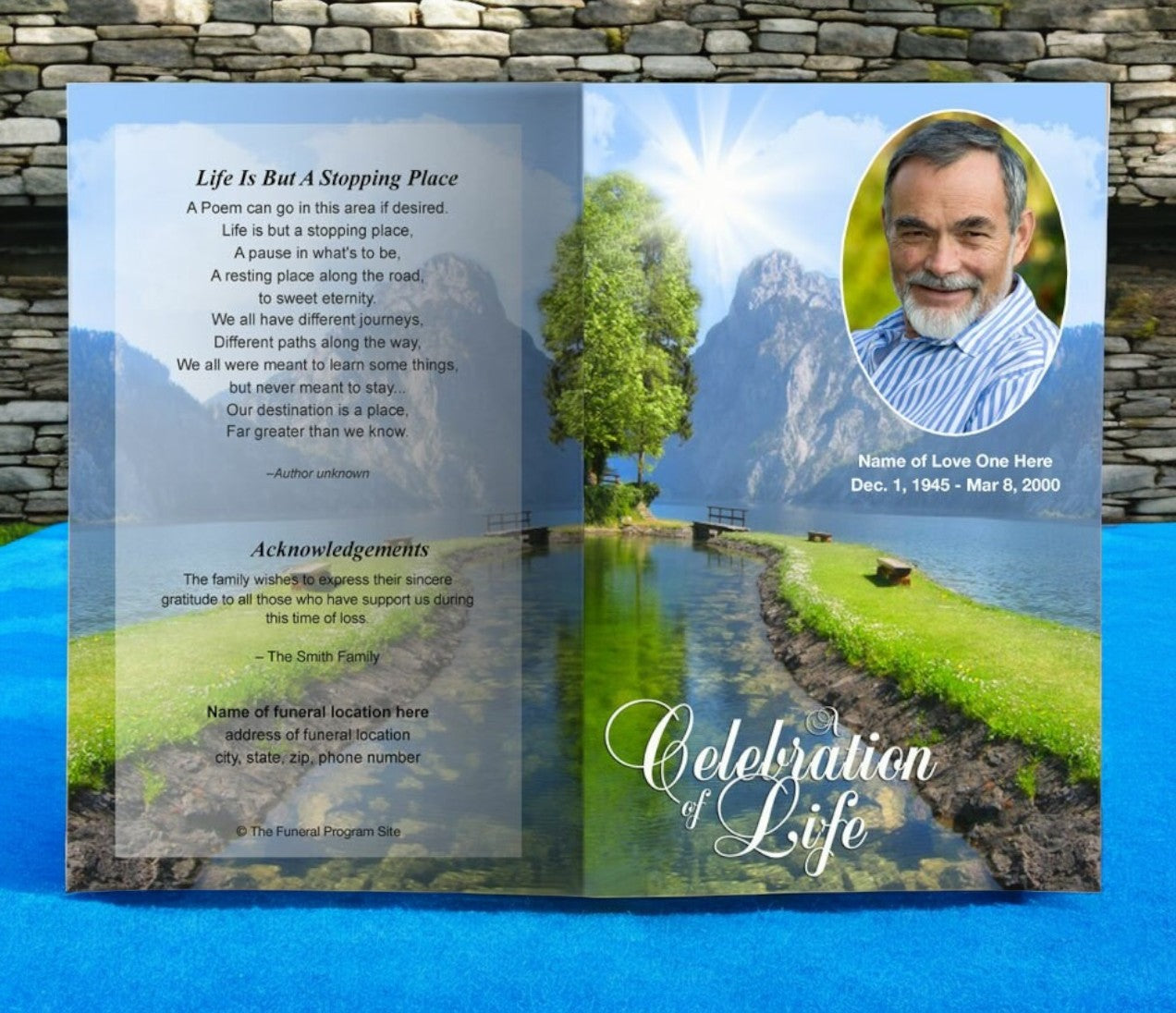 Funeral Reflection Sample Reflection Funeral Program Template | DIY Funeral Programs – Funeral ...