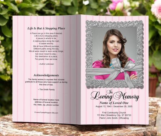 Celina Funeral Program Template