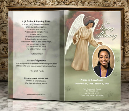 Delilah Funeral Program Template