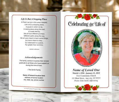 Desire Funeral Program Template