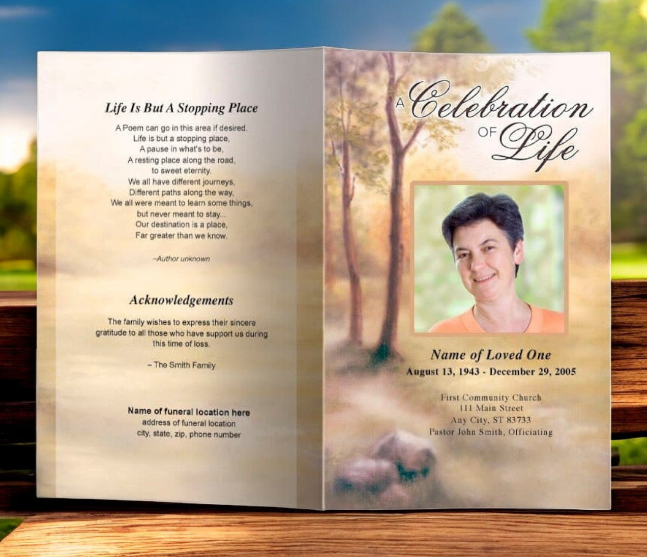 Legacy Funeral Program Template | Funeral Programs Site – Funeral ...