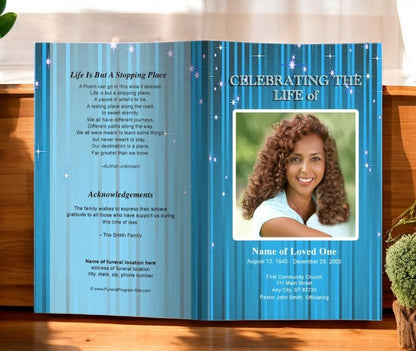 Brilliance Funeral Program Template