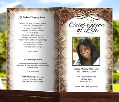 Messenger Funeral Program Template