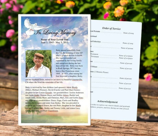 Gardener Funeral Flyer Template