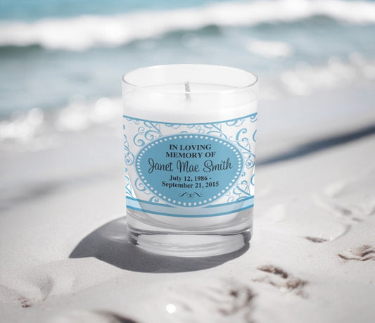 Giselle Personalized Votive Memorial Candle - The Funeral Program Site
