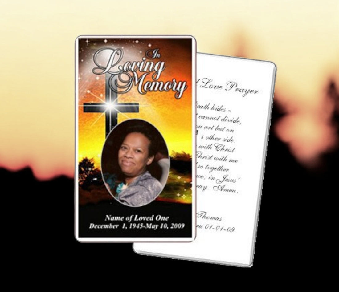 Splendor Template Splendor Prayer Card Template – Funeral Program-Site Funeral Programs ...