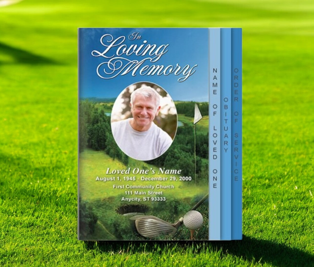 Golfer 8-Sided Graduated Program Template