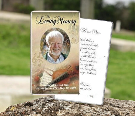 Harmony Prayer Card Template