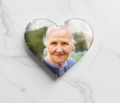 Heart Memorial Plaque For Headstone Grave Marker Urn Niche