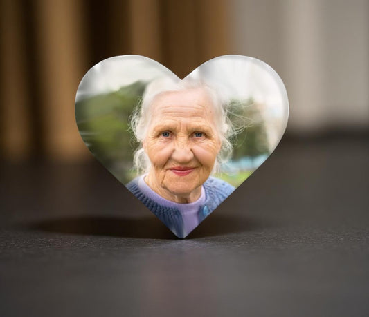 Heart Memorial Plaque For Headstone Grave Marker Urn Niche