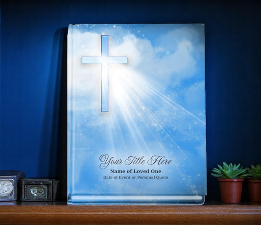 Heaven Funeral Guest Book