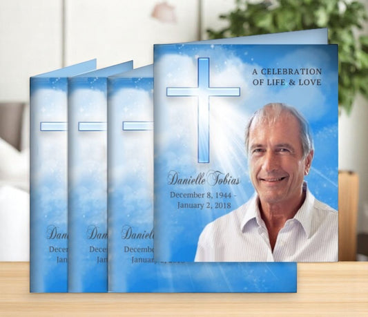 Heaven Memorial Card Design & Print (Pack of 50)