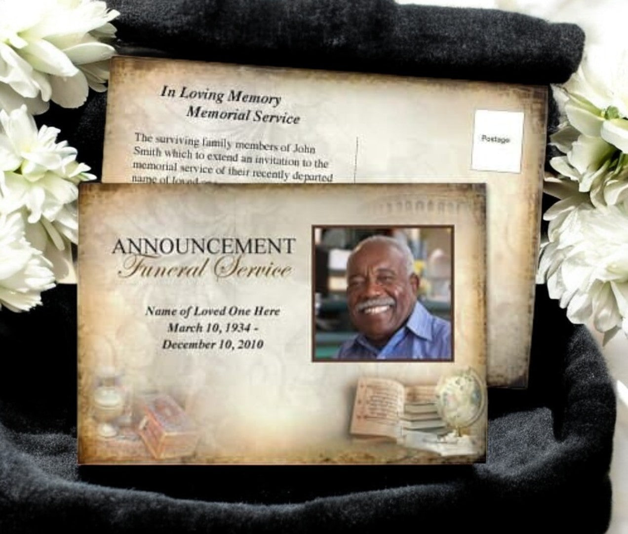 History Funeral Announcement Template