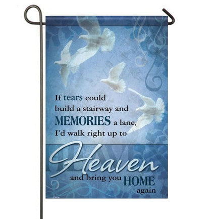 If Tears Garden or Cemetery Flag - Funeral Program - Site Funeral Programs & Templates