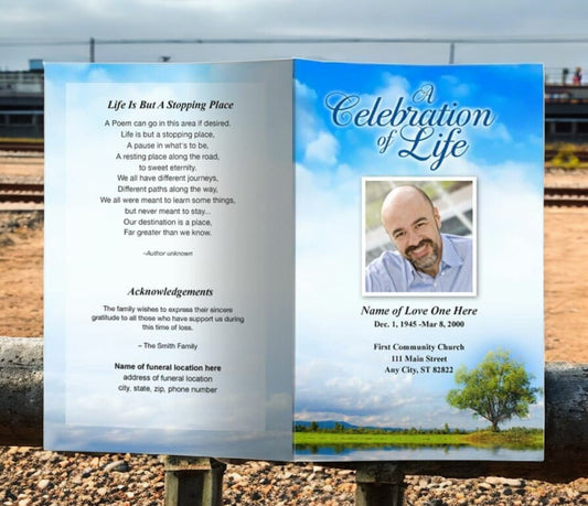 Treasure Funeral Program Template