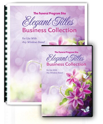 Elegant Funeral Program Titles Word Art Package – Funeral Program-Site ...