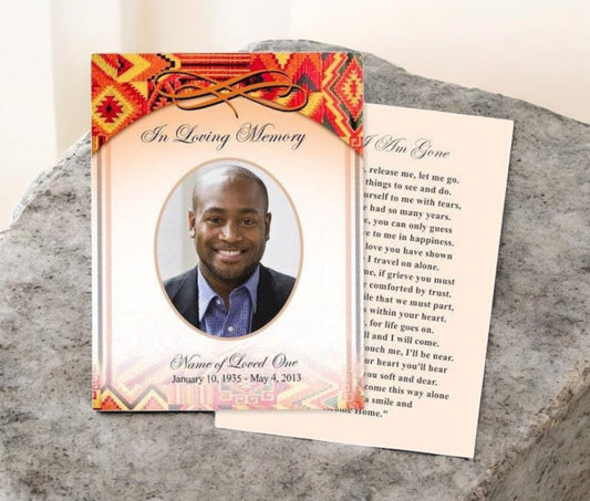 Impala Small Memorial Card Template