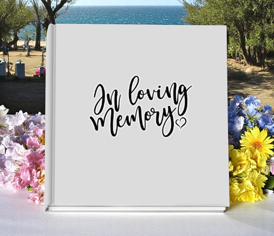 Generic In Loving Memory Funeral Guest Book