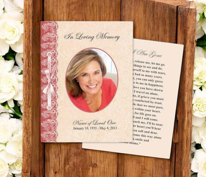 Jasper Small Memorial Card Template