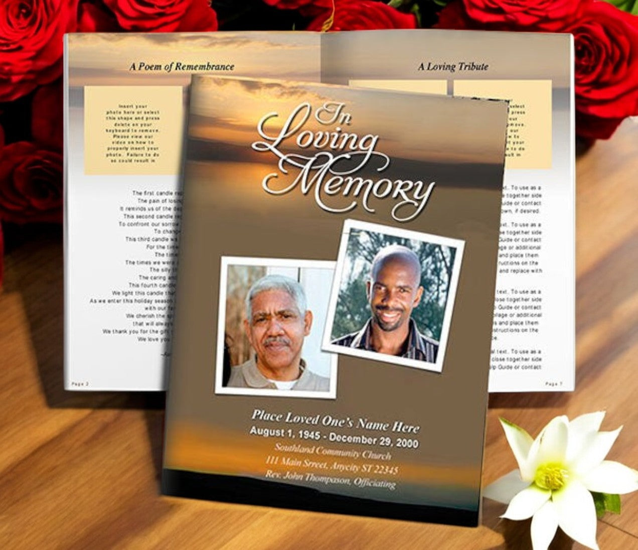 Kenya Funeral Booklet Template