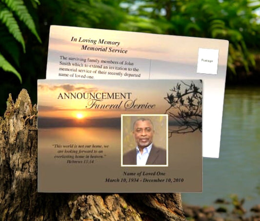 Kenya Funeral Announcement Template
