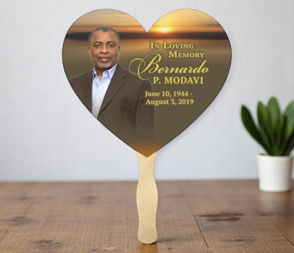 Kenya Memorial Fan With Wooden Handle (Pack of 10)
