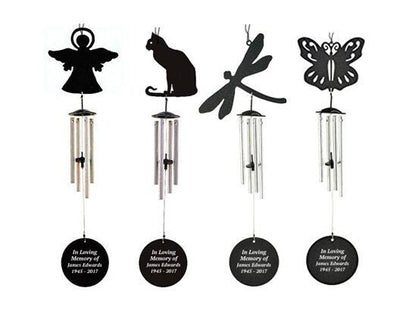 Lady Bug Silhouette In Loving Memory Memorial Wind Chime - Funeral Program - Site Funeral Programs & Templates