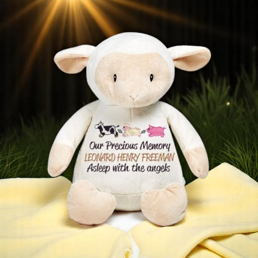 Lil Lamb Stuffed Animal Memorial Urn