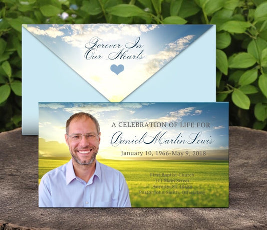 Landscape Envelope Fold Program Design & Print (Pack of 50)