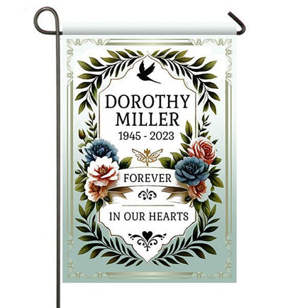 Laurel Memorial Garden Flag or Cemetery Flag - Funeral Program - Site Funeral Programs & Templates