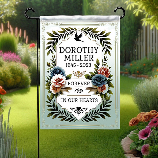 Laurel Memorial Garden Flag or Cemetery Flag - Funeral Program - Site Funeral Programs & Templates
