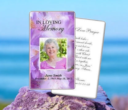 Lavender Prayer Card Template