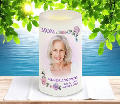 For Her LED Flameless Personalized Memorial Candle