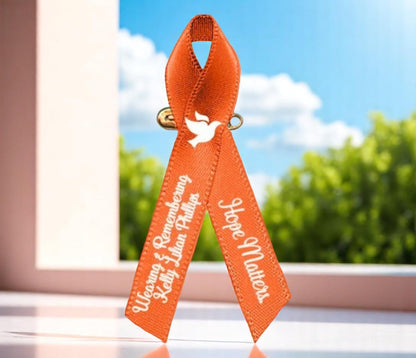 Leukemia, Kidney Cancer Ribbon (Orange) - Pack of 10