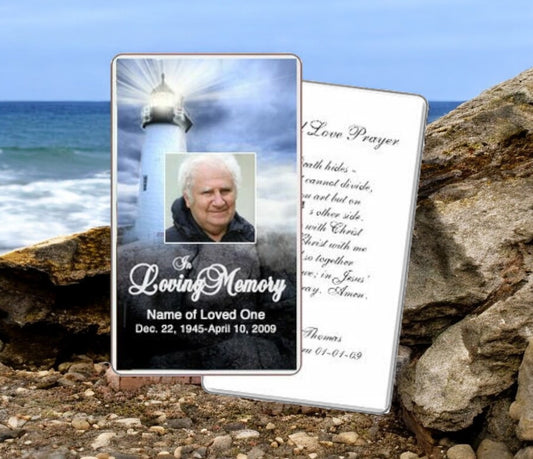 Lighthouse Prayer Card Template