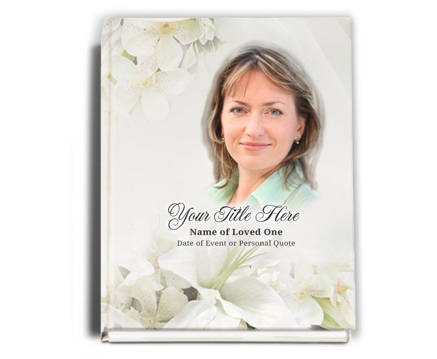 Lily Memorial Funeral Guest Book